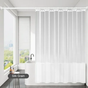 rideau de douche transparent