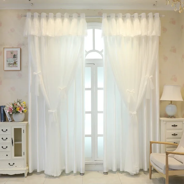 rideau baie vitrée double