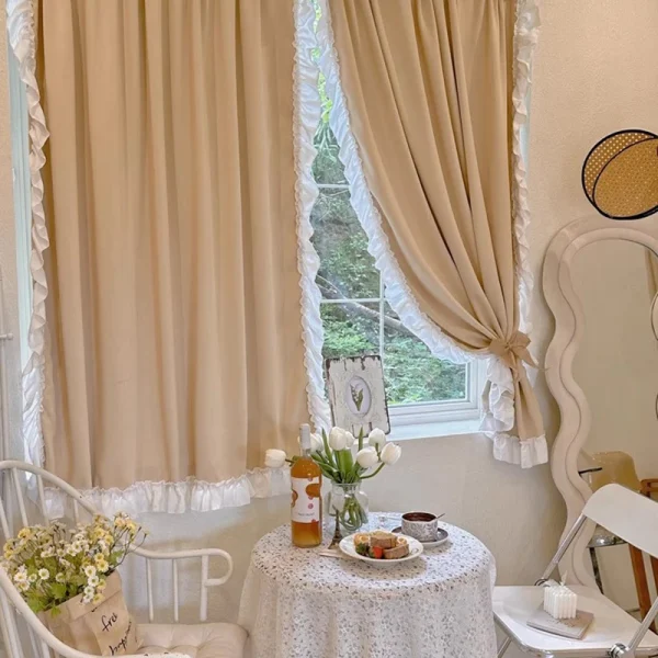 RIDEAU FENETRE EN DENTELLE élégant
