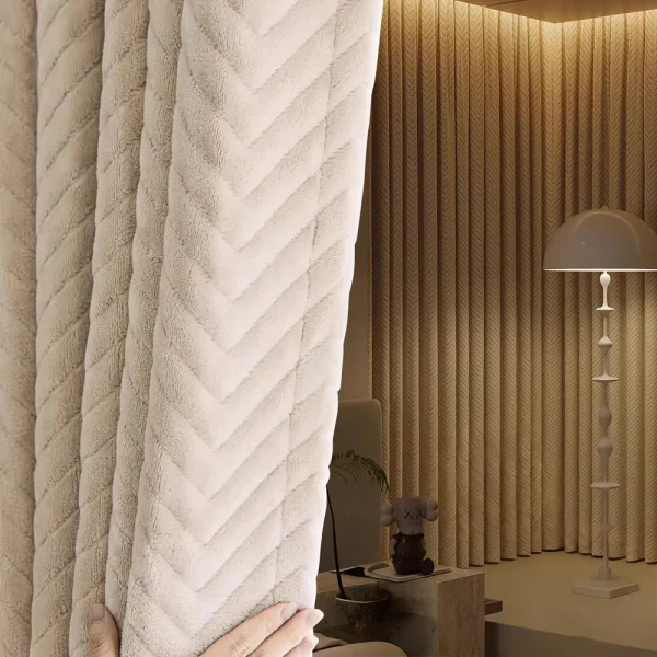 rideau phonique élégant