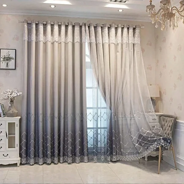 rideau gris moderne