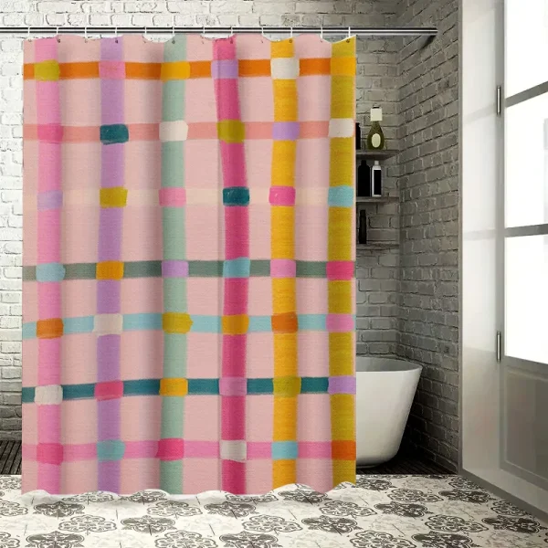 rideau de douche tropical