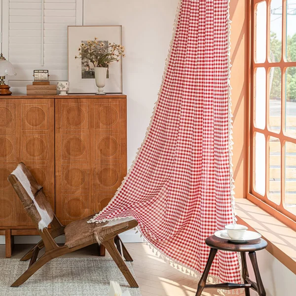 rideau cuisine à rayures