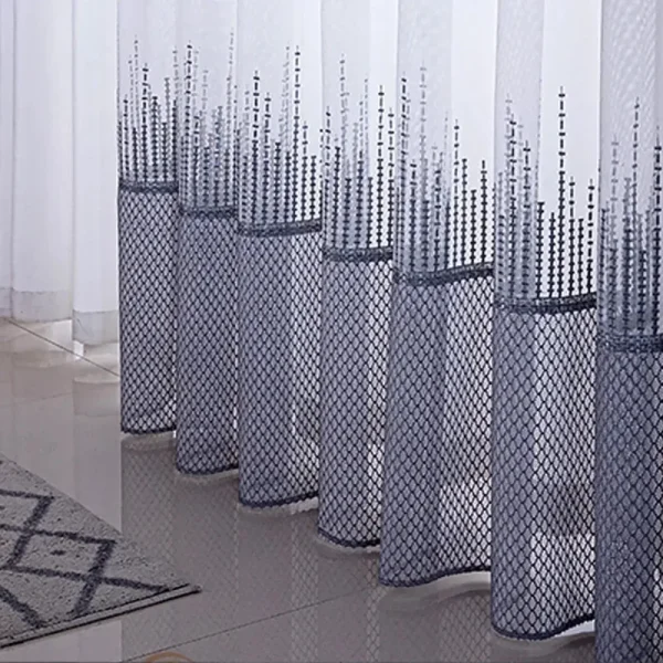 rideau de luxe brodé