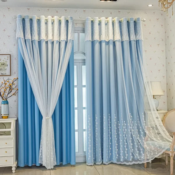 Motif du rideau double