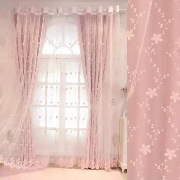rideau princesse floral