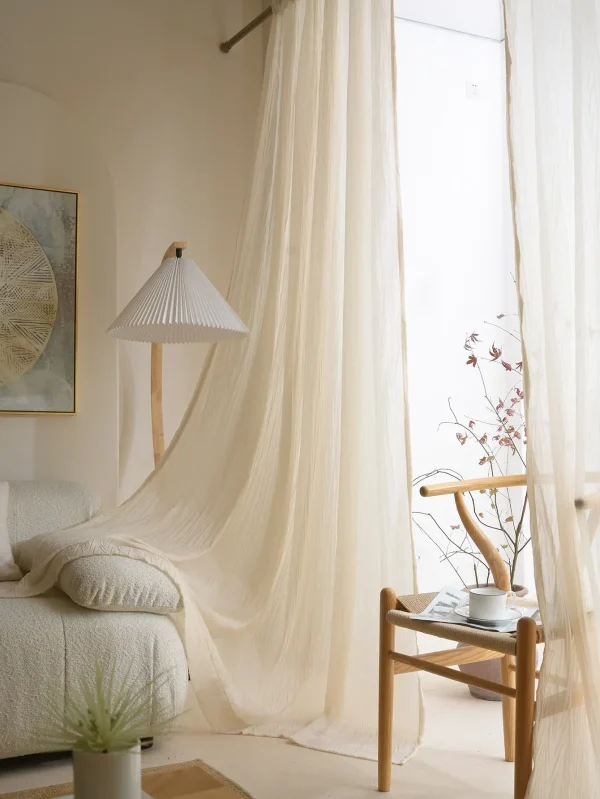 rideau gaze de coton