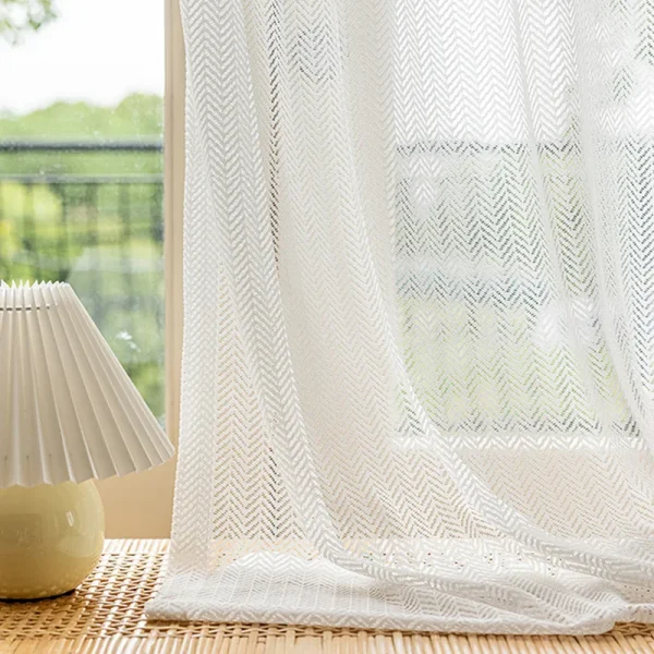 rideau semi transparent