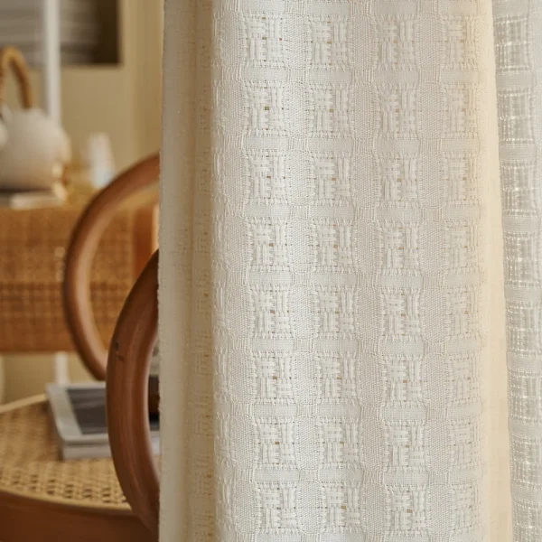 RIDEAU DE LUXE CRÈME élégant