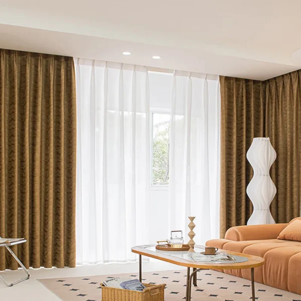 rideau terracotta velours