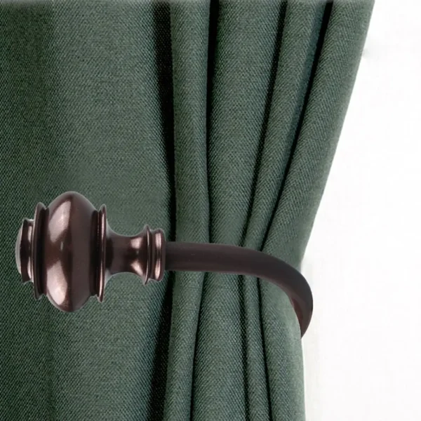 attache rideau métal