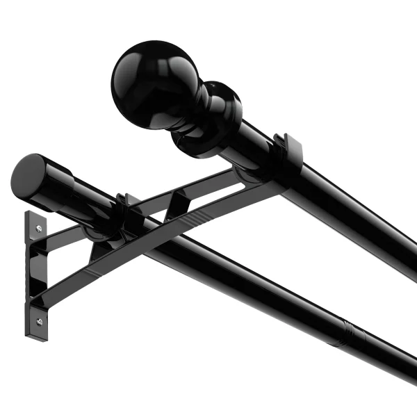 TRINGLE RIDEAU DOUBLE en métal